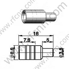 SMB Weibliche Crimp für RG405 RF-Anschluss