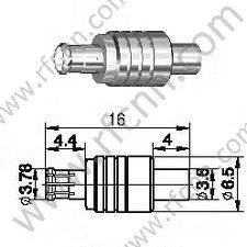 MCX-Stecker für RG405 RF-Anschluss