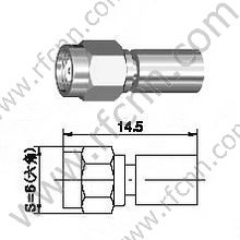 SMC-Stecker für RG402 RF-Anschluss