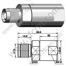 TNC-Stecker-Klemme für 1/2 "Flexilble-Kabel-HF-Stecker