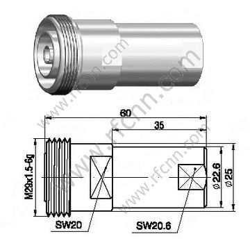 DIN 7/16 weiblich für 1/2 "Super flexibles Kabel HF-Anschluss