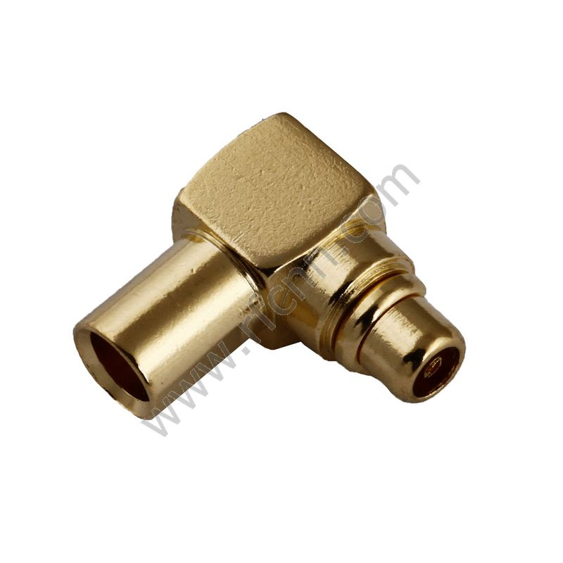 MMCX männliche rechte Winkel Crimp für RG405 PCB RF-Anschluss