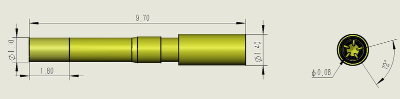 Hyperboloid-Federkontakt.