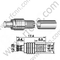 MCX Male Crimp für RG58 RF-Anschluss