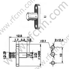 MCX-Stecker für Micro-Strip-HF-Anschluss