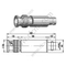 BNC-Stecker zu weiblicher Dämpfungs-Aufatuation 10dB