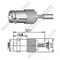 BNC Crimp Female für RG174 RF-Anschluss