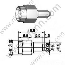 SMA Male Crimp für RG178 RF-Anschluss