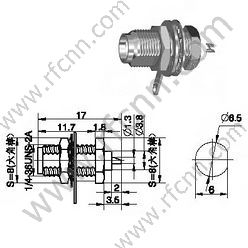 SMA-Bulkhead-Panel-Halterung HF-Anschluss