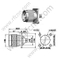 N männlicher Flansch für semi-starres Kabel RG402 RF-Anschluss