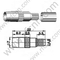 SMB-Stecker Crimp für RG58 RF-Anschluss