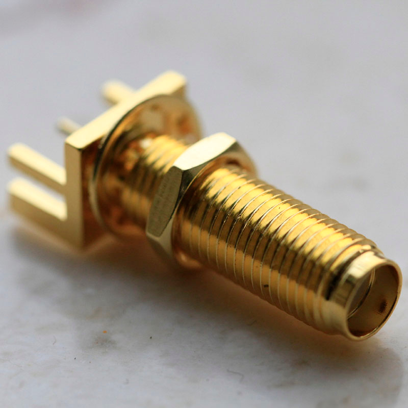 SMA-weibliche Bulkhead-Rand-Halterung für den PCB-RF-Anschluss