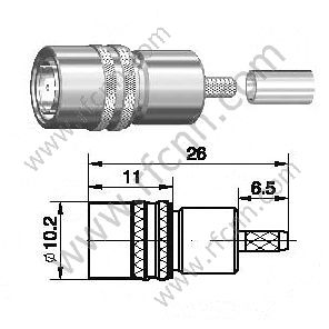 SMZ-Stecker für RG179 RF-Anschluss