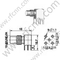 SMC-Stecker rechtwinklig für RG402 RF-Anschluss