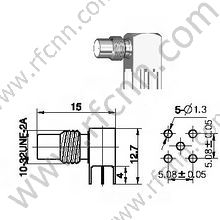 SMC-Stecker rechtwinklig für RG402 RF-Anschluss