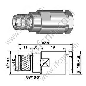 Mini UHF-Stecker für 7D-FB-RF-Anschluss