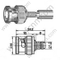 BNC-Stecker für RG58 RF-Anschluss