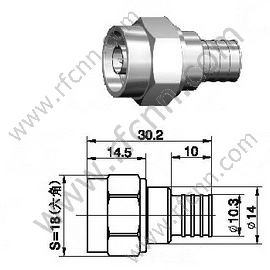 N männlich für lmr300 rf connector