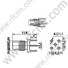 SMC-Buchse für PCB RF-Anschluss