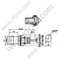 BNC Crimp-weibliche Panelhalterung für RG178 RF-Anschluss
