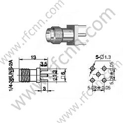 SMA-Buchse für PCB RF-Anschluss