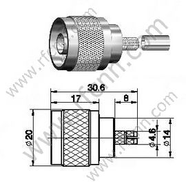 N männlich für lmr200 rf connector