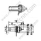 1.0 / 2.3 Weiblicher Bulkhead-Halterung HF-Stecker