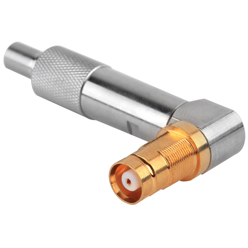 Mini-Balun 1.6 / 5,6 L9 weibliches Rechtwinkel zu IDC AWG24 / 26 RF-Anschluss