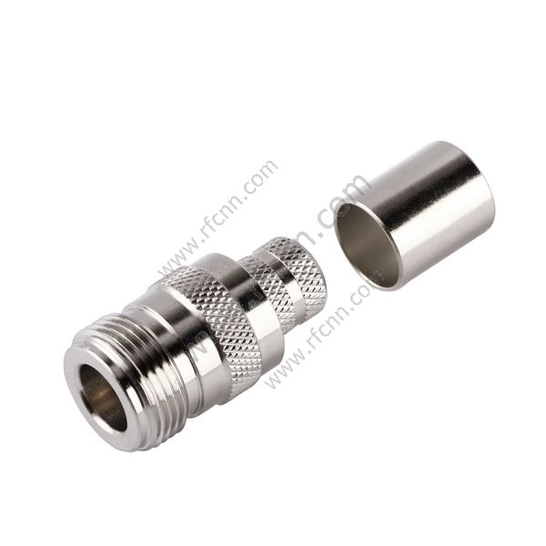 N weibliche gerader Crimp für den LMR400 RF-Anschluss